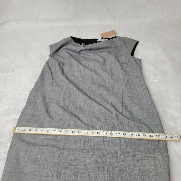 MM Lafleur Wool Blend Marilyn Cowl Neck Knee Length Sheath Dress 1X - Picture 8 of 11